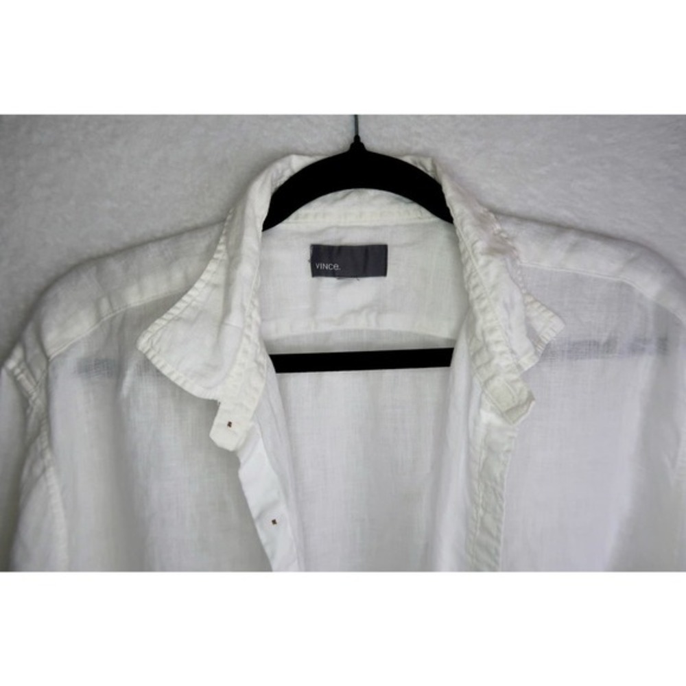 Relaxed Long Sleeve Linen Button-Down Shirt‎ Size XL - Picture 3 of 6